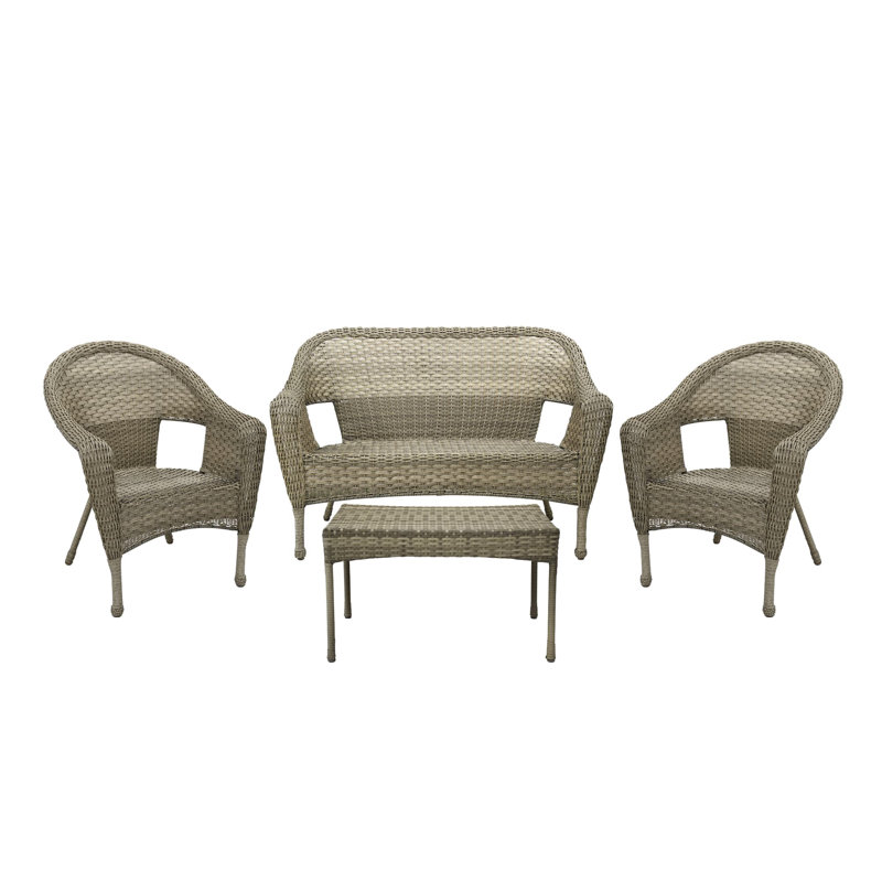 Kentwood 4 - Person Patio Conversation Set, Gray