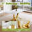 Modern Dining Table Set For 4,Rectangular Pedestal Dining Table With Chairs-320258878-320258873