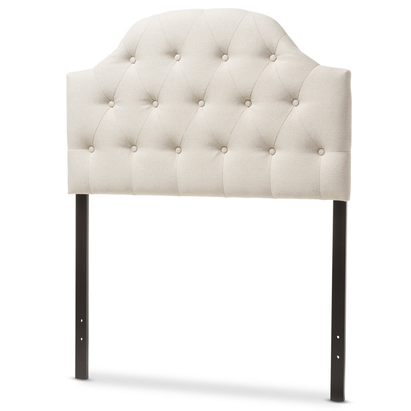Tête de lit simple tapissier Ezkiel, Beige clair