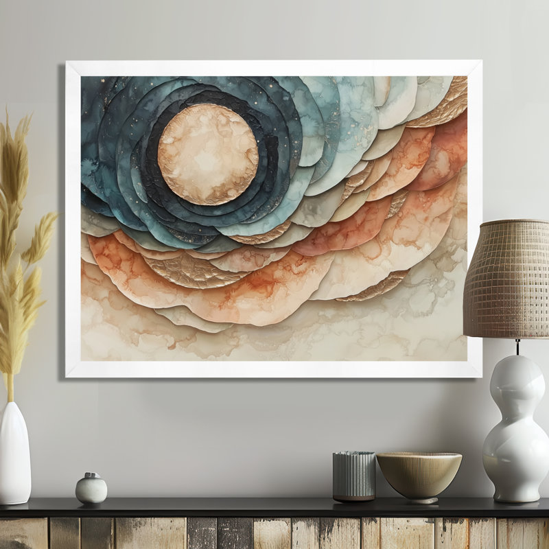 Mabery - Fantasy Wall Art, Single Picture Framed, 24" H x 32" W, White