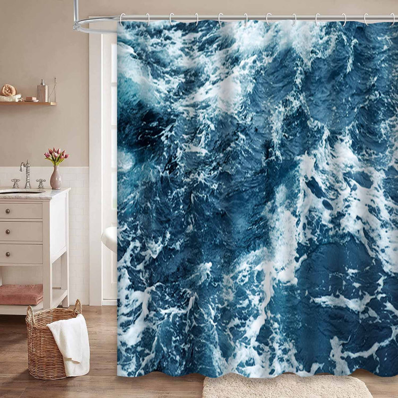 Vagues éclaboussantes avec 12 crochets, L 72 po x l 72 po