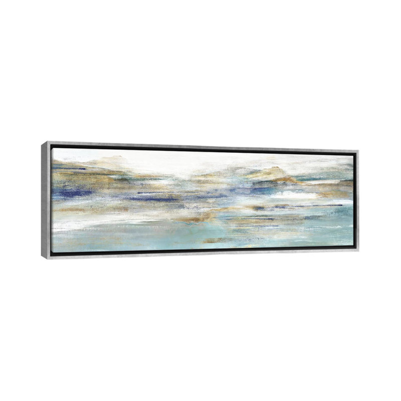 «Once a Clear III» par Isabelle Z - impression d'art graphique panoramique, H 16 po x l 48 po x 1,5 po