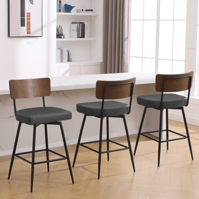 Swivel Upholstered Counter & Bar Stool