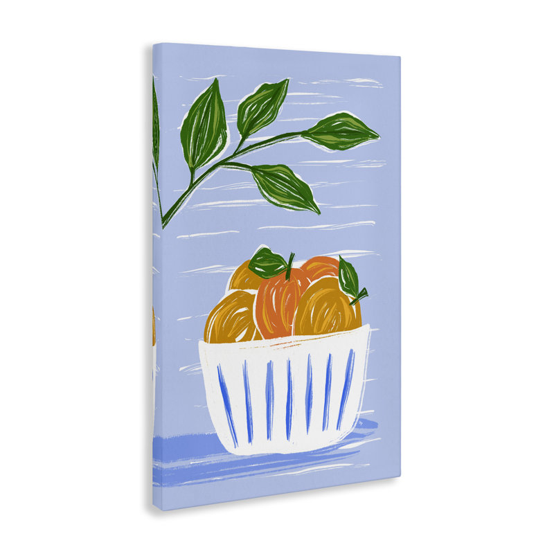  "Bowl of Oranges", art mural sur toile par Martina Pavlova, H 24 po x l 16 po