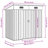 Dasheil 6.23 ft. W x 4.07 ft. D Steel Traditional Storage Shed-1298153919