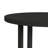 Mashad Round Dining Table in Black with Grain
