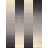 Hand Woven Cotton and Wool Striped Area Rug