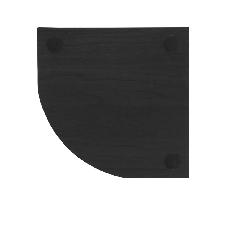 Corner Bookcase, Dark Walnut