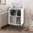 Audio Rack with 2 Open Shelves-333680840