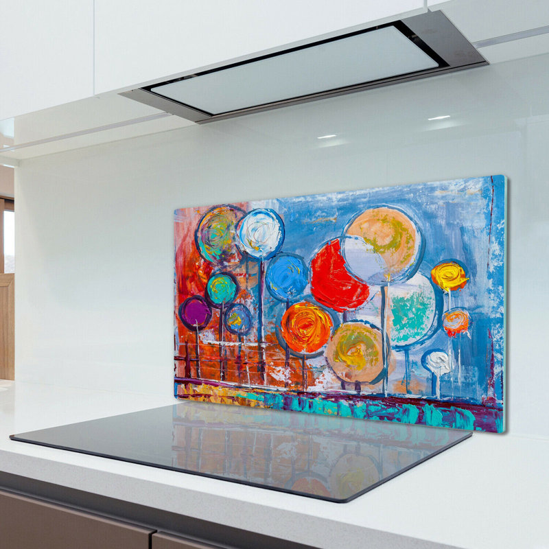Fotou Tempered Glass Balloons Chopping Board, 52cm x 60cm