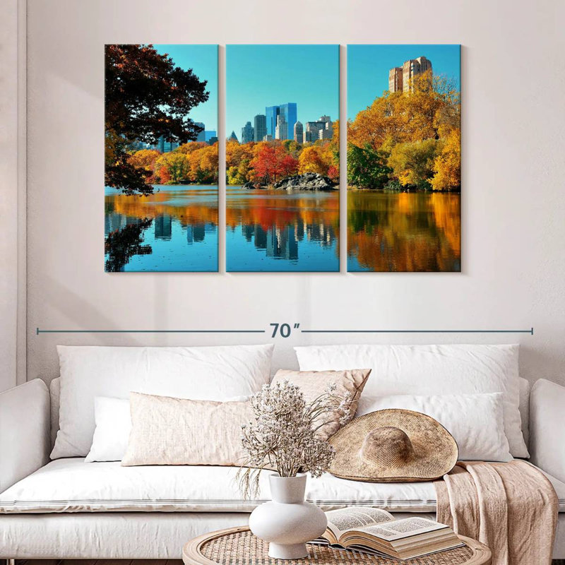 Rorry Central Park In Fall, 32" H x 50" W