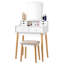 Ensemble coiffeuse avec tabouret et miroir Vercher