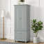 Grande armoire de rangement pour salle de bain et bureau avec 2 tiroirs et une tablette réglable - conception anti-basculement, imperméable pour une utilisation dans plusieurs pièces-1451492074