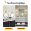 Lampes à miroir 2 lumières Hurlie: options de suspension horizontale et verticale pour les couloirs, les chambres et les salles de bain-1502258786