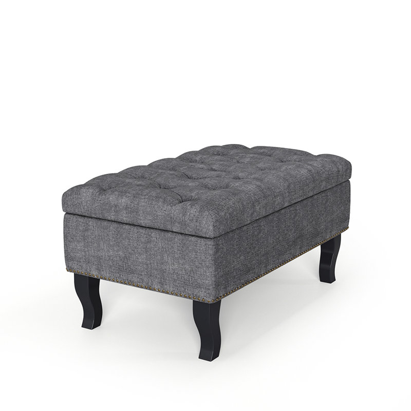 Steuben 80cm Wide Ottoman, Grey
