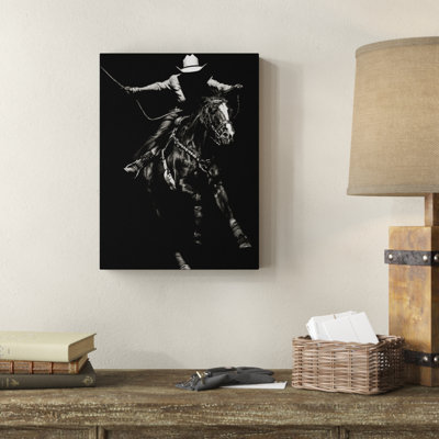 « scratching rodeo iii », impression sur toile tendue