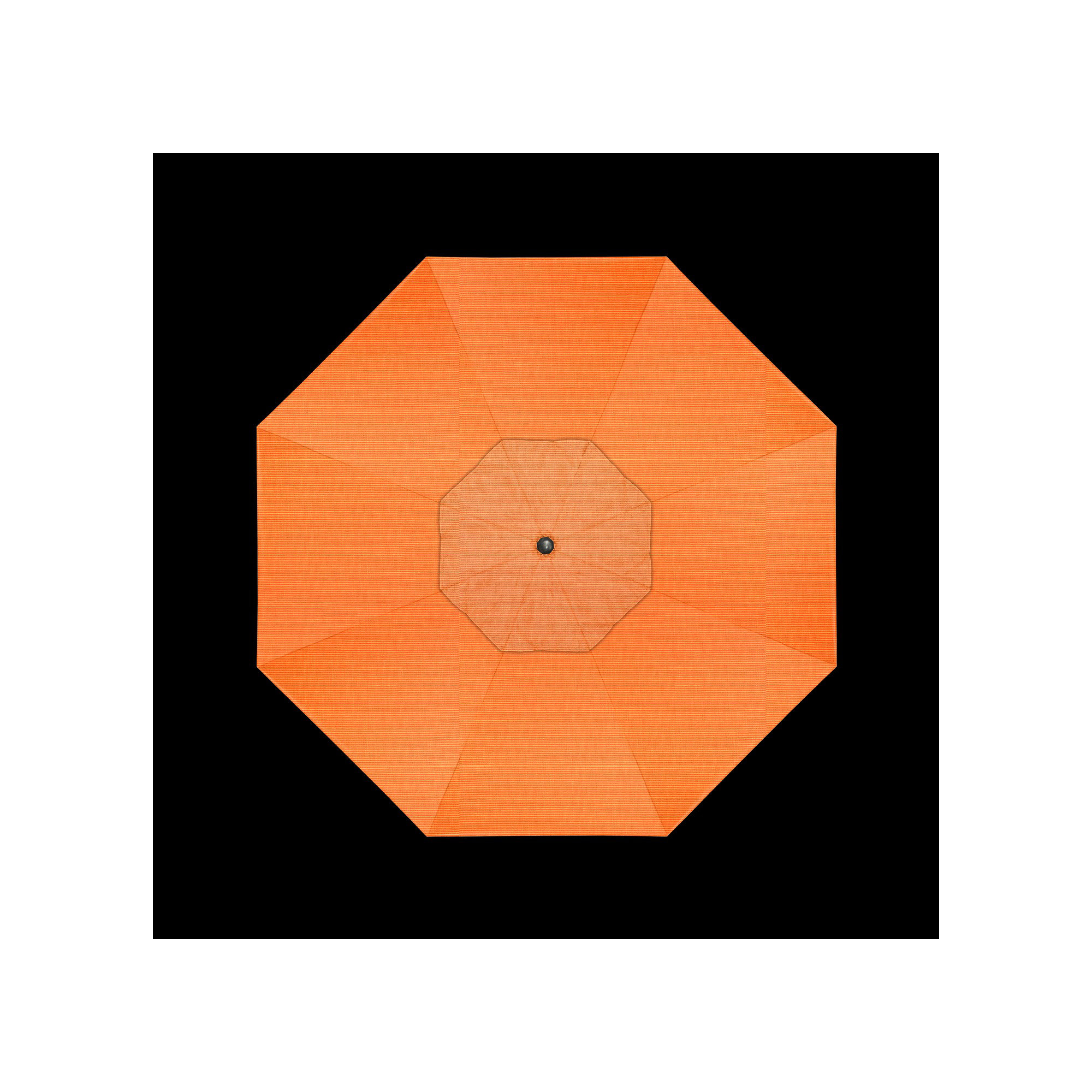 9' Market Sunbrella Umbrella, Canvas Tangerine Sunbrella® Canvas