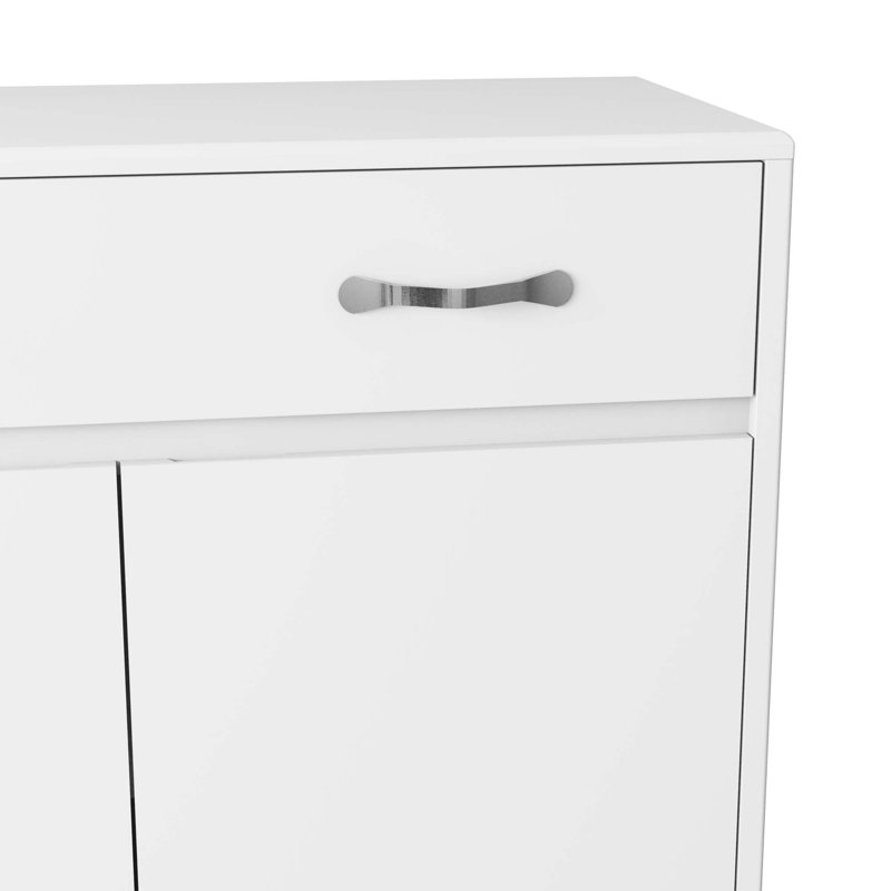 16'' Solid Wood Console Table, White