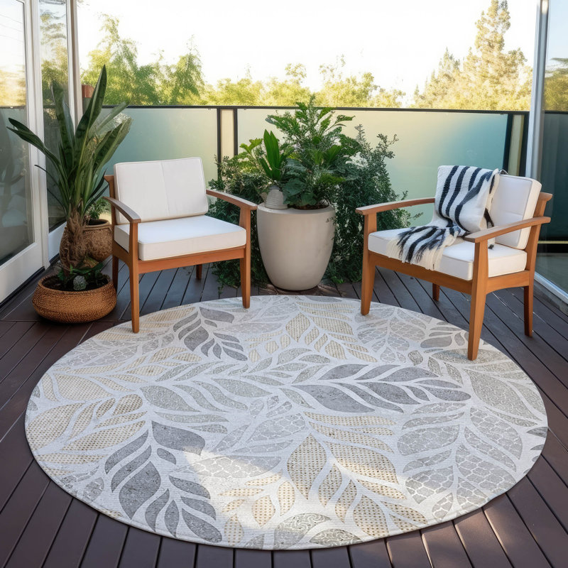 Tapis intérieur / extérieur Braggs, Rond 8 pi