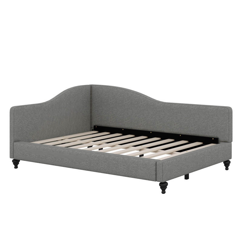 L-Shaped Linen Daybed, Full/Double, Gray