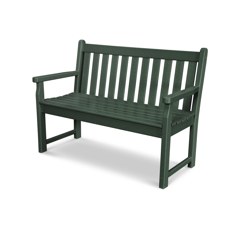 Banc de jardin POLYWOOD, Vert, H 35 po x l 55,5 po x P 24,25 po