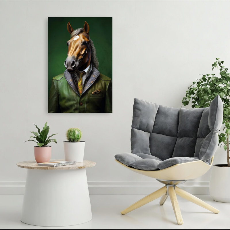Dapper Horse Gentleman Elegant, 36" H x 24" W