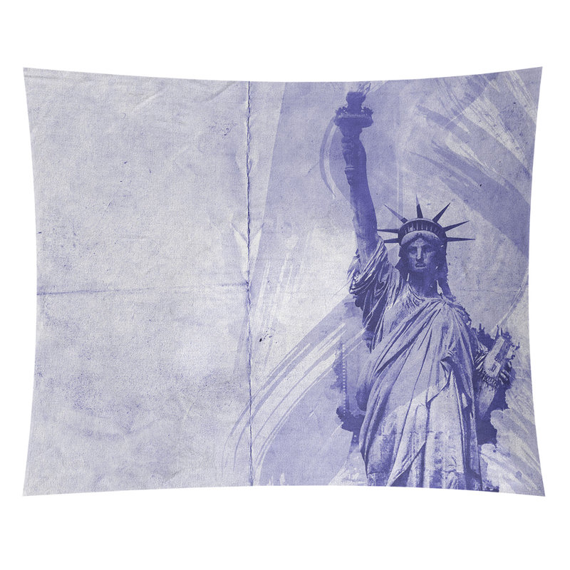 Tapisserie statue of liberty, Intérieur, H 91 po x l 107,5 po