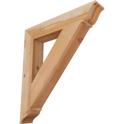 5 1/2"W x 36"D x 40"H Traditional Traditional Smooth Bracket, Western Red Cedar