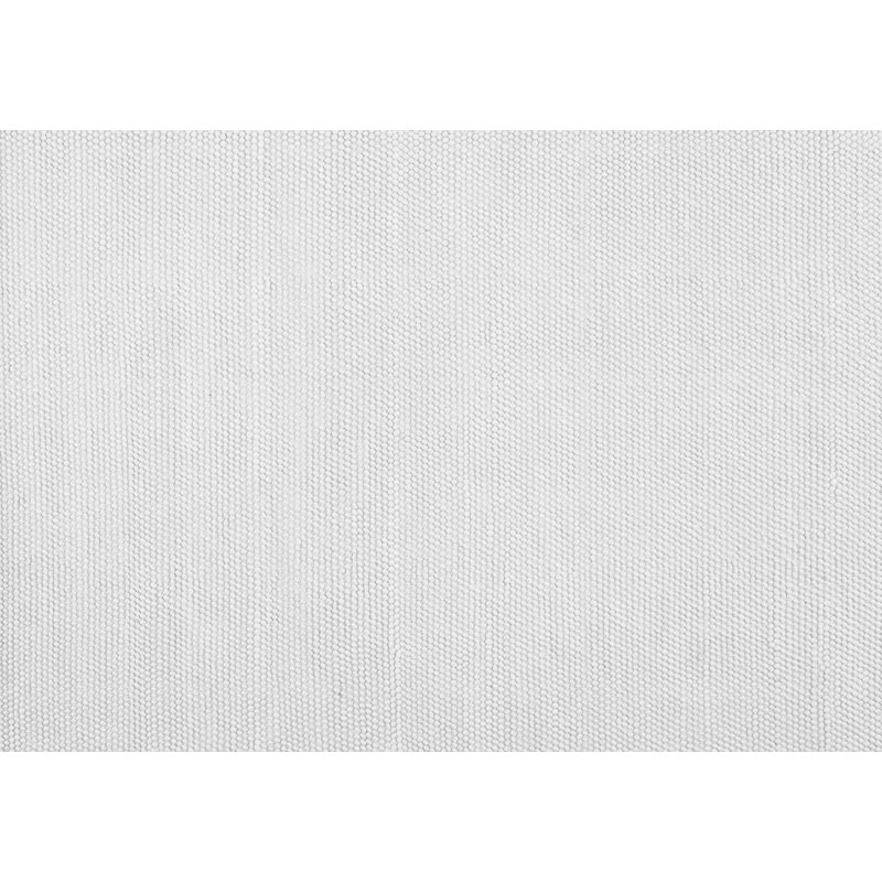 Adrianne Solid Color Machine Woven Chenille Area Rug in White, Rectangle 2' x 3'