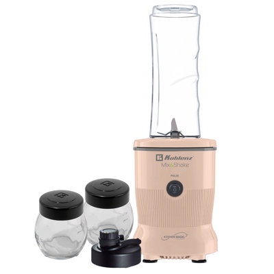 Koblenz® 600-Watt 20.2-Oz. Personal Mix And Shake Blender Kit, Salmon