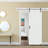 Primed Chevron Barn Door without Installation Hardware Kit-29274900