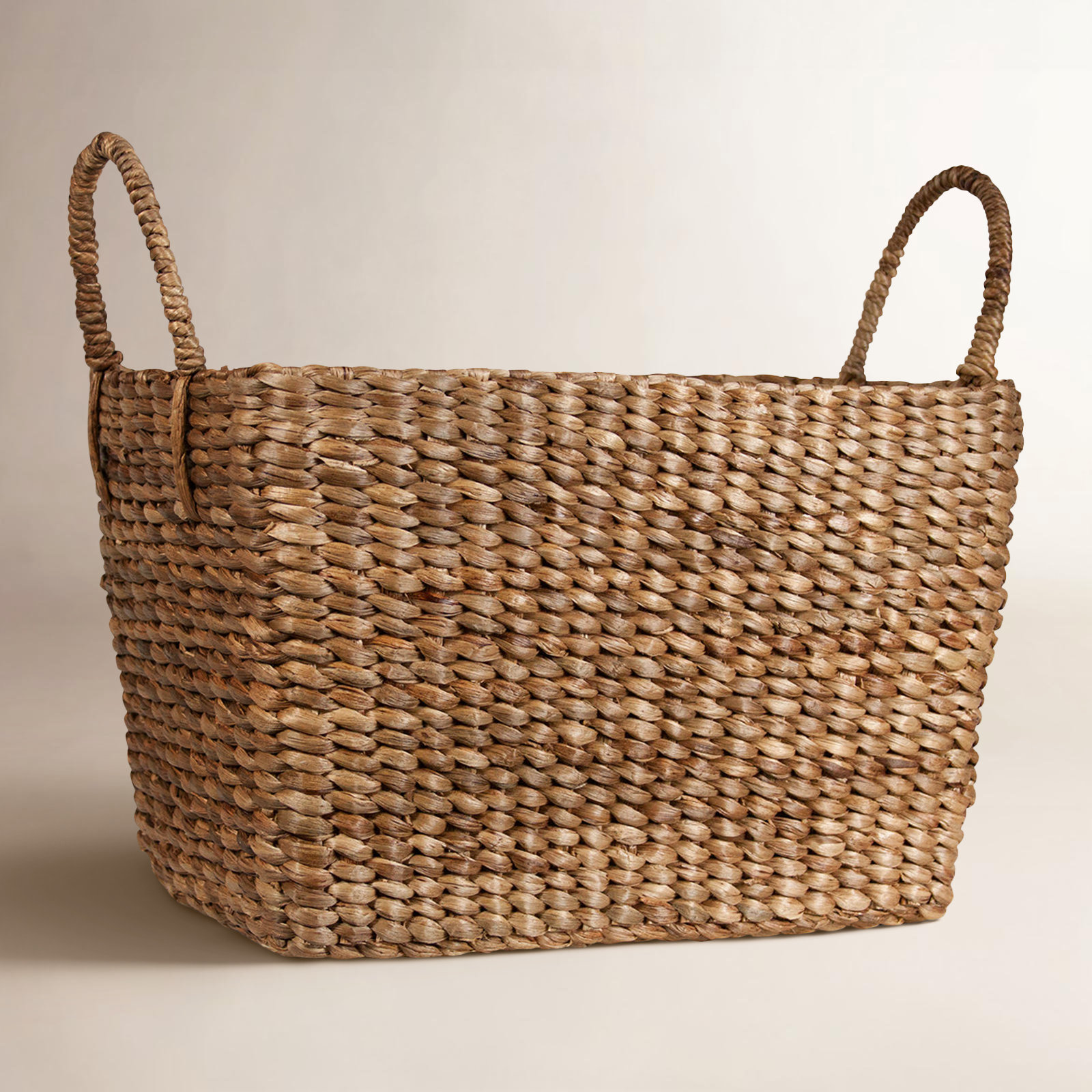 Bollington Handmade Coastal Wicker Decorative Basket 1, 7" H x 11" W x 7" D