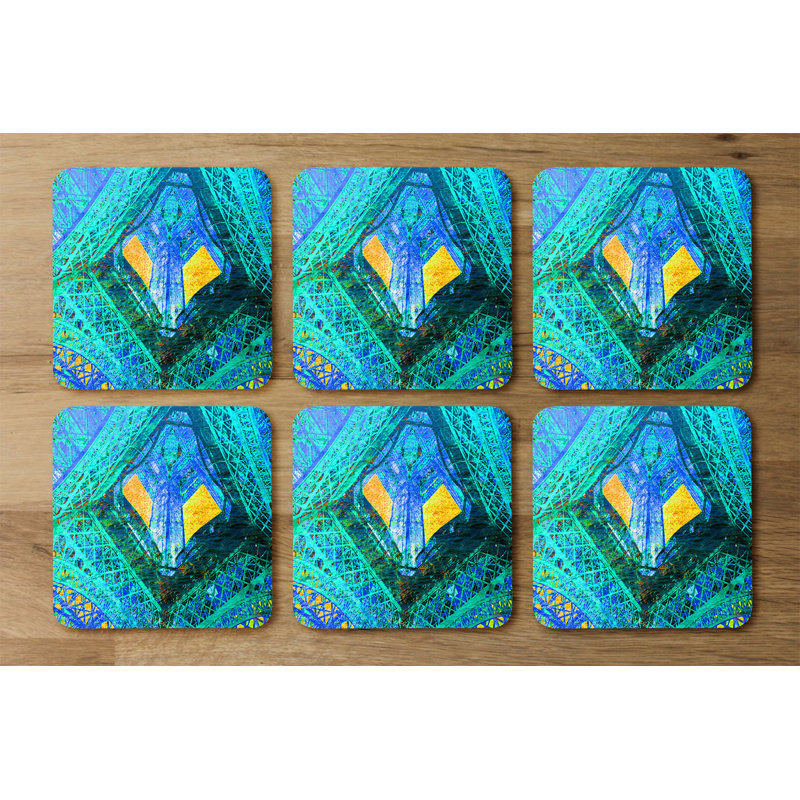 Square 6 Piece Coaster Set
