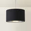 Takishia Linen Blend Lamp Shade in Black-1750396496