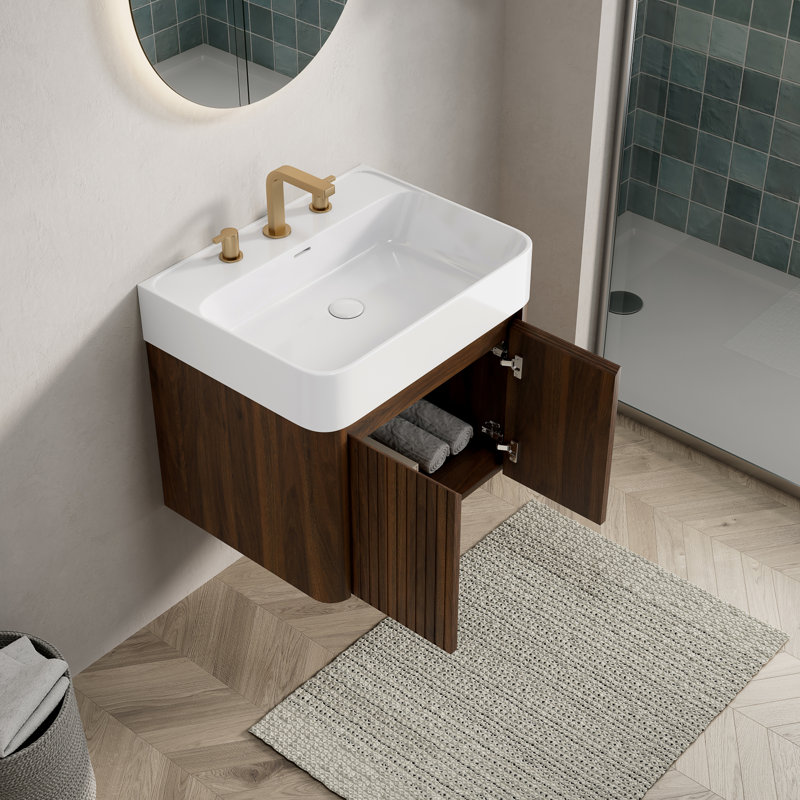 Meuble-lavabo moderne (doit inclure le meuble-lavabo et le lavabo), 24 po, 23.62