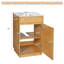 Ensemble de meuble-lavabo simple de 20 po avec lavabo en céramique, ensemble de meuble-lavabo autoportant avec porte à fermeture douce, tablette réglable