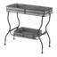 Table d'appoint à plateau galvanisé 32 po x 15 po x 31 po Maggie (table incluse seulement)