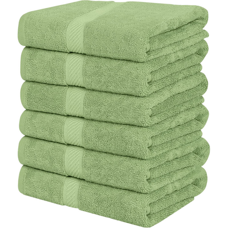 Cassada Cotton Bath Towel, Sage Green