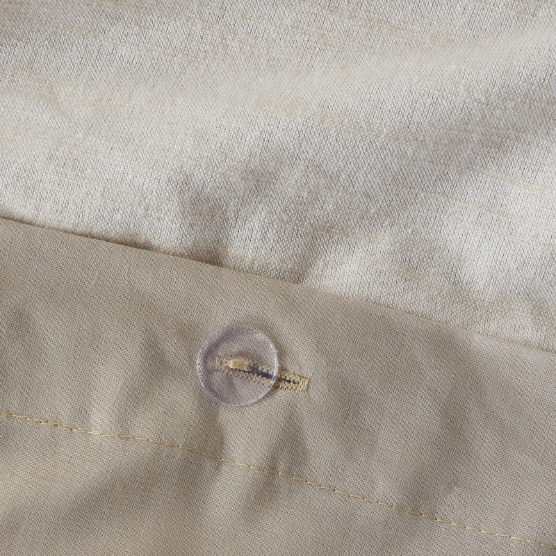 Housse de couette en coton biologique 3 pièces pour très grand / très grand style 144Tc respirant naturel