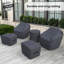 Ensemble de conversation pivotant pour 2 personnes avec repose-pieds Cambelle