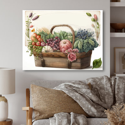Fruit in Basket III - Lake House, art mural