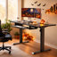 Electric Height Adjustable Standing Desk with 4 Memory Presets and Keyboard Tray