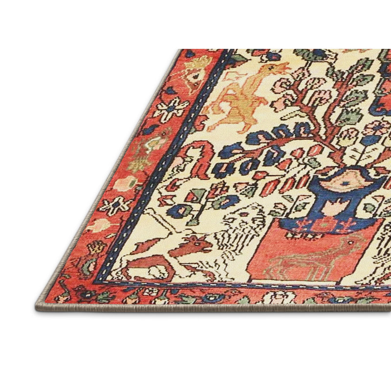Oriental Indoor Rug, Rectangle 6' x 9'