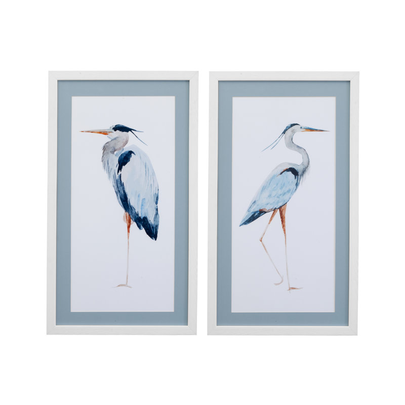 Heron, ensemble de 2 moulures en bois blanc mat blanc