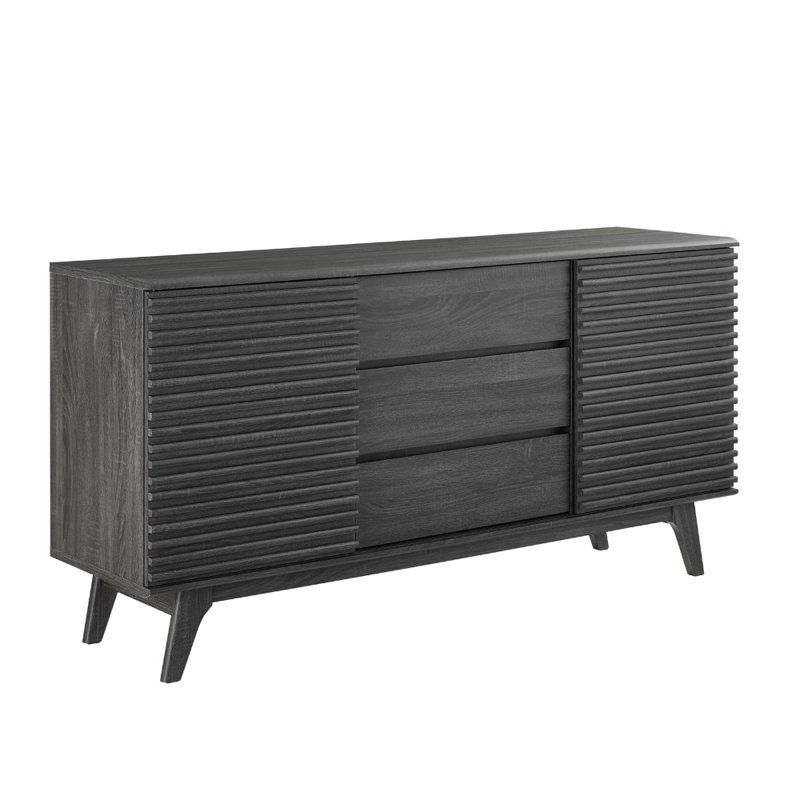 Buffet bas d'appoint Carson Carrington Lagered, Gris anthracite