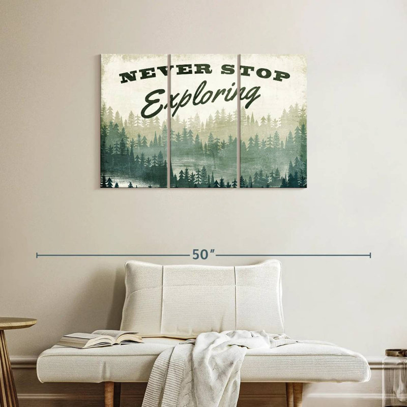 Tergel Never Stop Exploration Greenery, H 24 po x l 38 po