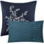 Ensemble d'édredon en microfibre bleu / blanc 10 pièces Blythe-2056816212