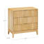 3-Drawer Dresser With Solid Wood Frame And Fluted Details-105904010