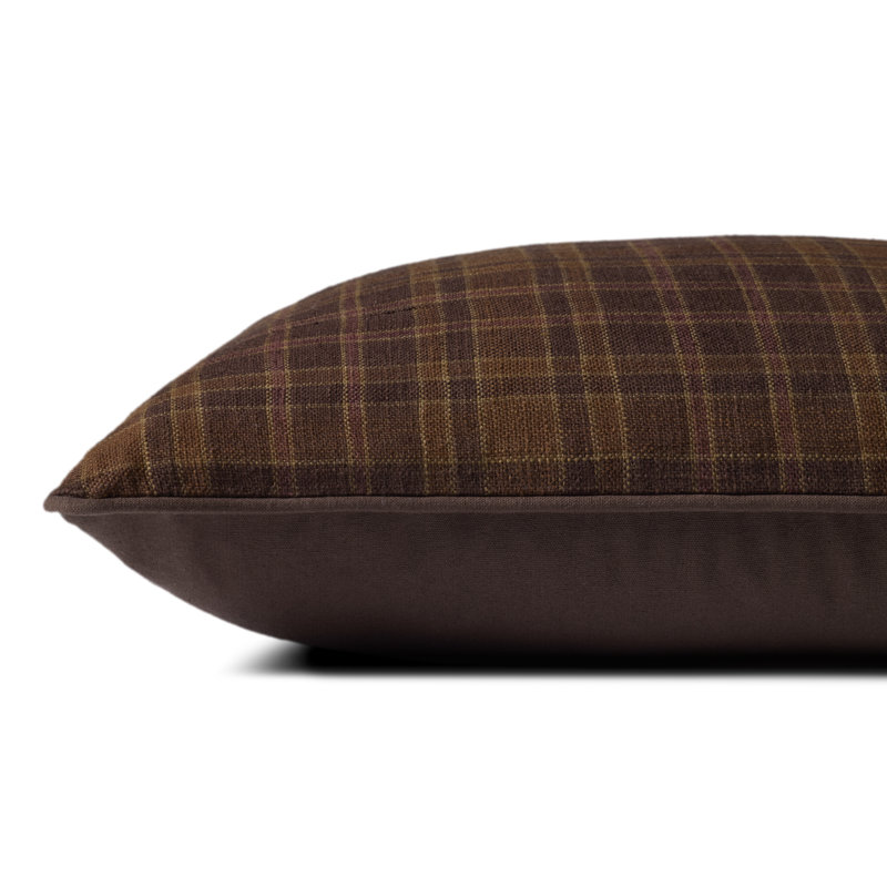 Alder Reversible Throw Pillow, Brun, 20'' x 20'' Cover Only