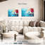 Avery - abstrait rouge et bleu-106321431